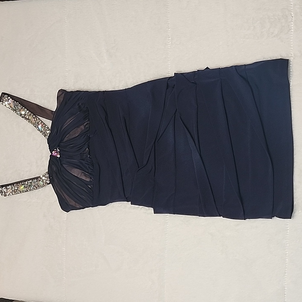 Deb - Juniors Size Small - Blue Formal Short Dress